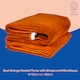 image 2 of Russell Hobbs RHHT1003OR Electric Blanket Orange Heated Throw Sherpa
