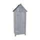 image 9 of Bideford Tall Garden Storage Unit Blue