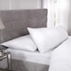 image 1 of Percale Collection 180 Thread Count Percale Fitted Sheet in White - Single