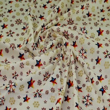 Cream Metallic 100% Cotton Fabric for Bag Making, Dressmaking, Quilting, 140cm / 55" Wide - per metre