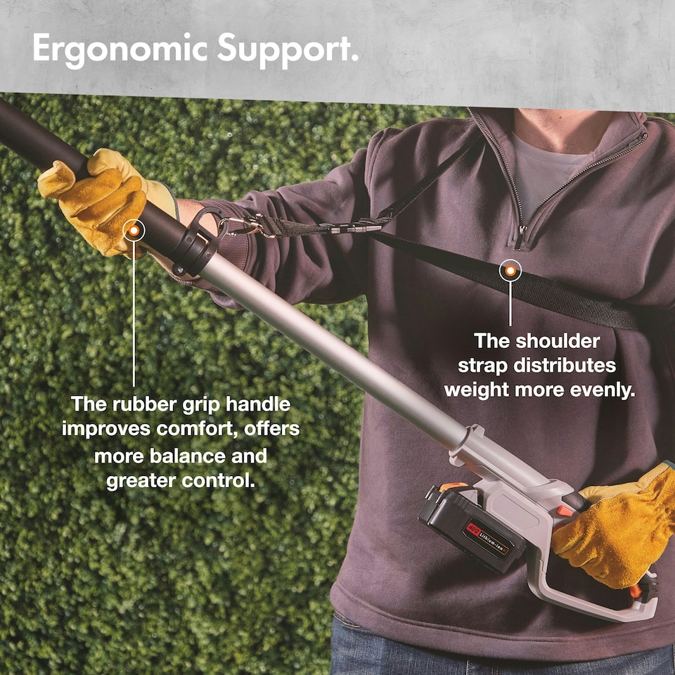 image 1 of VonHaus Cordless Pole Hedge Trimmer with 40V Battery