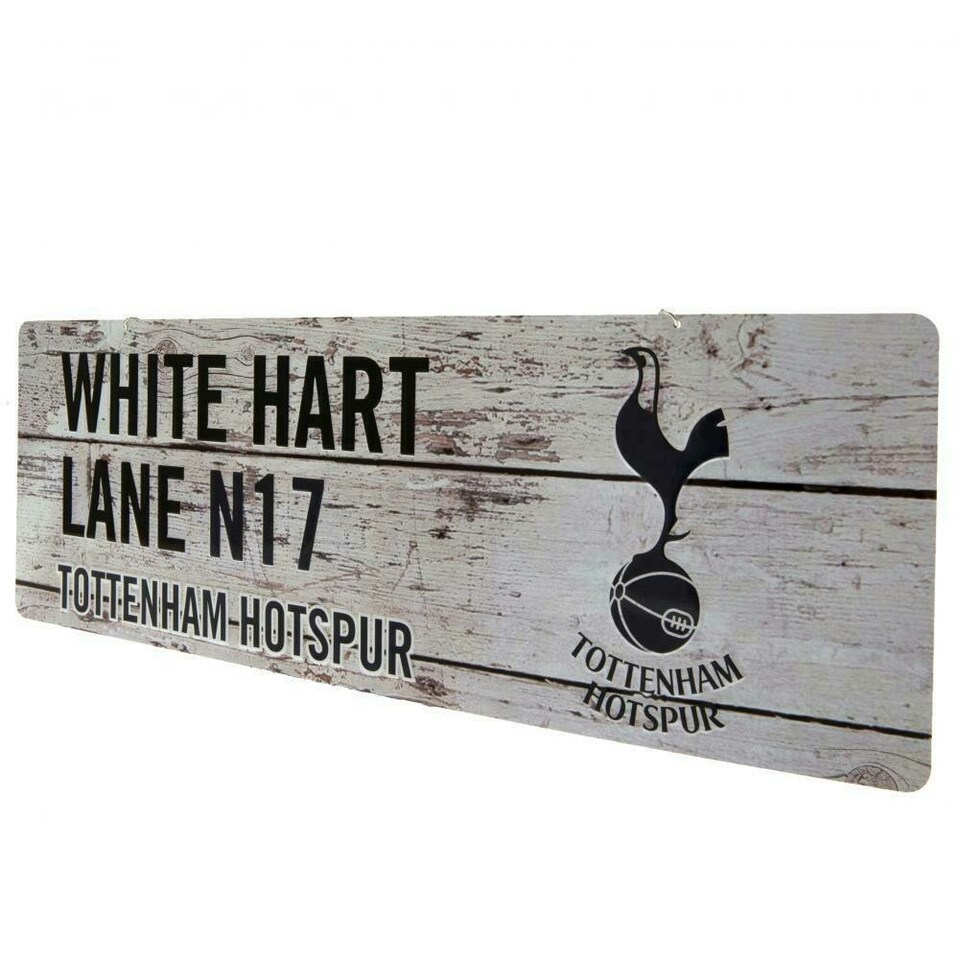 image 1 of Tottenham Hotspur FC Rustic Plaque - White/Black - One Size