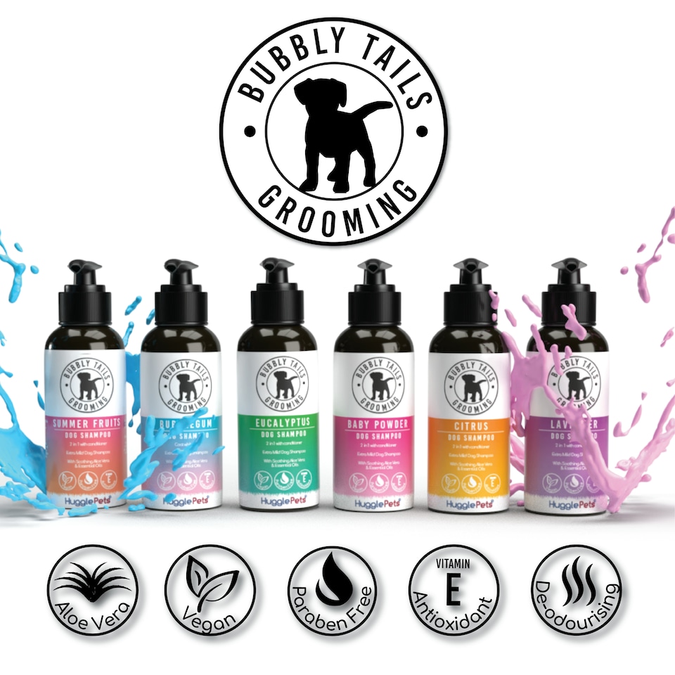 image 1 of HugglePets Bubbly Tails Dog Shampoo - Eucalyptus
