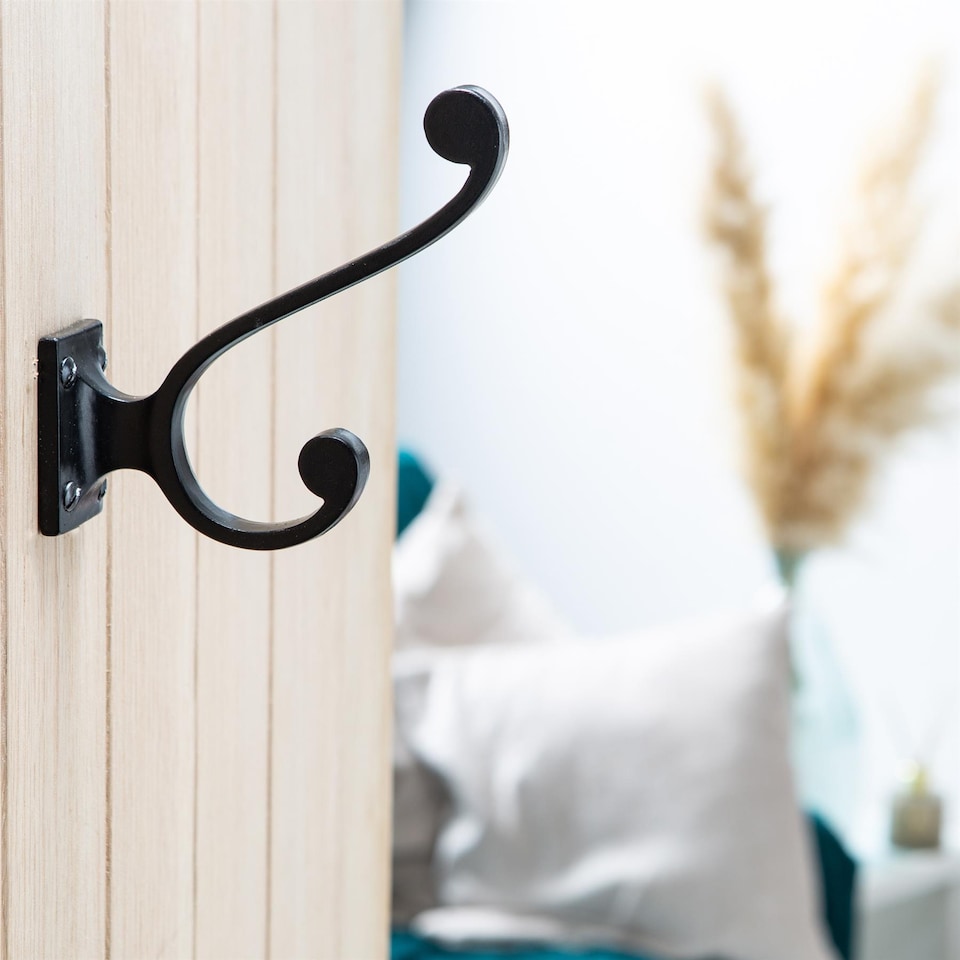 image 1 of Hammer & Tongs Square Back Hat & Coat Hook - W35mm x H105mm - Raw