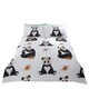 image 1 of Pandas Polycotton Duvet Cover Set with Pillowcase Multi | Double
