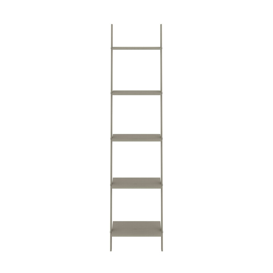 image 1 of Core Products Corona Grey Ladder Design Shelf Unit, Grey Wax Finish L180.0cm x D35.0cm Grey
