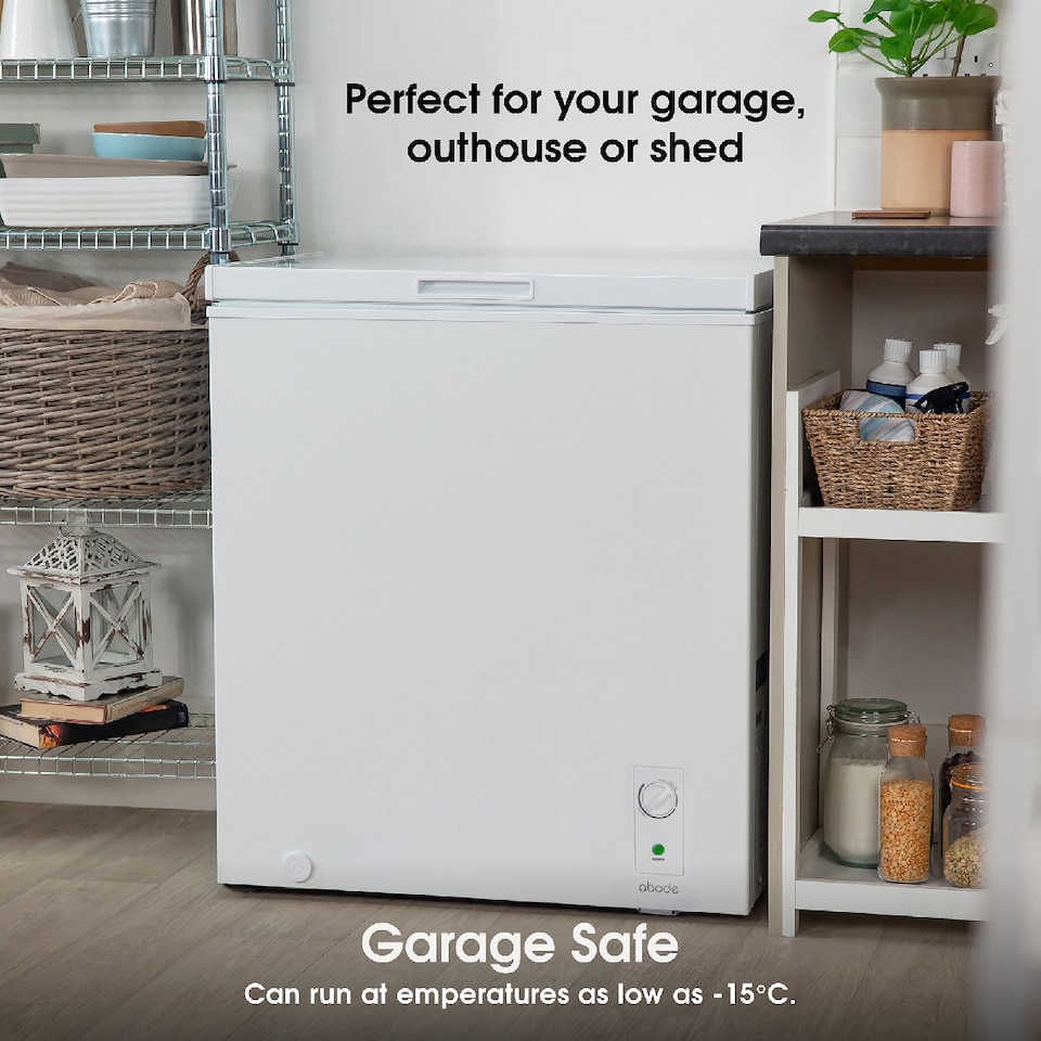 image 1 of Abode A198CF0E1W Chest Freezer 198L White Suitable for Garages & Outbuildings