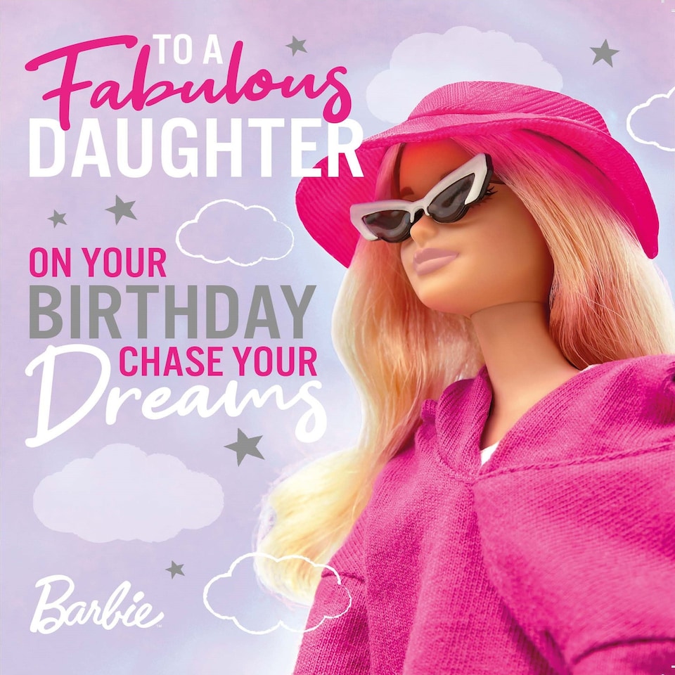 image 1 of Barbie 'Fabulous Daughter' Birthday Card