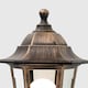 image 3 of ValueLights Mayfair Antique Brass Outdoor Security Wall Light Lantern