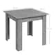 image 3 of HOMCOM Square Dining Table with Faux Cement Effect for Living Room