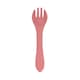 image 1 of Tiny Dining Baby Silicone Weaning Fork - Dusty Rose Pink