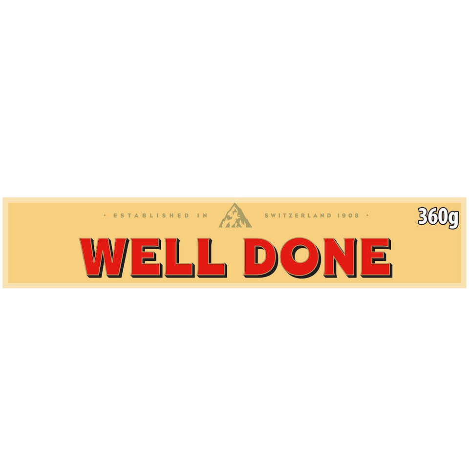 image 1 of Toblerone Well Done Gift Chocolate Gift Bar 360g