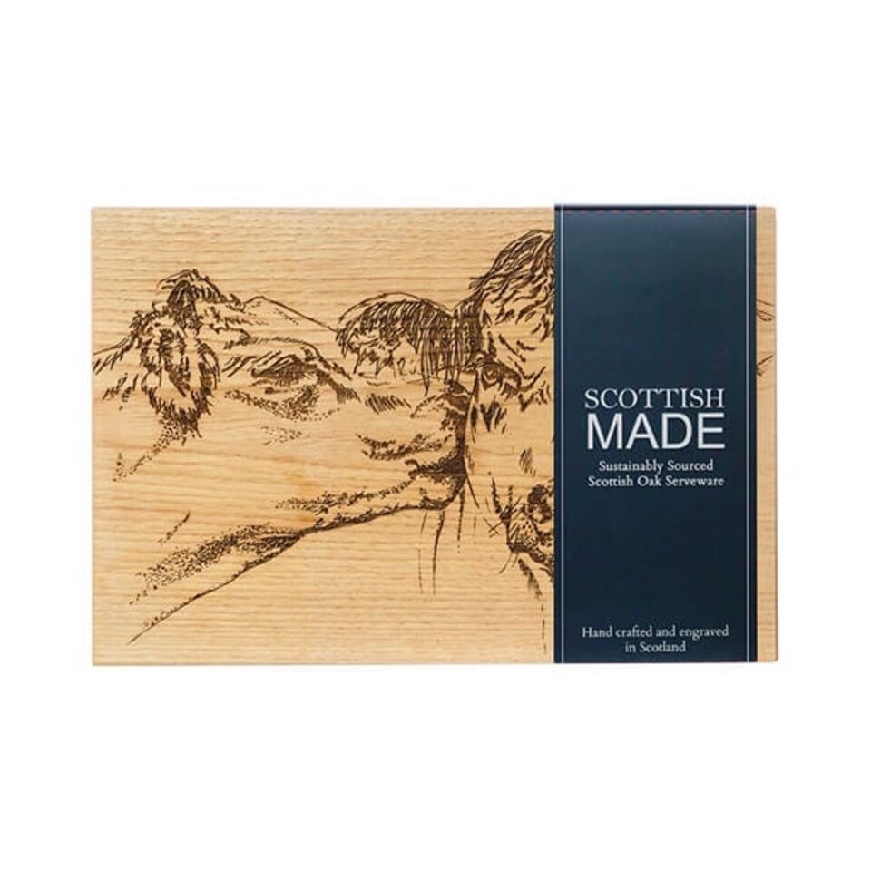 image 1 of The Just Slate Company Kissing Cows 30cm Oak Serving Board