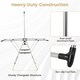 image 10 of COSTWAY Clothes Drying Rack Gullwing Style Rack