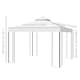 image 10 of Outsunny 3 x 3m Outdoor Steel Gazebo with 2 Tier Roof, Garden Gazebo Patio Canopy Marquee Shelter with Decorative Steel Frame  Cream