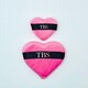 image 4 of TBS Heart Shape Powder Puff 2 Pieces
