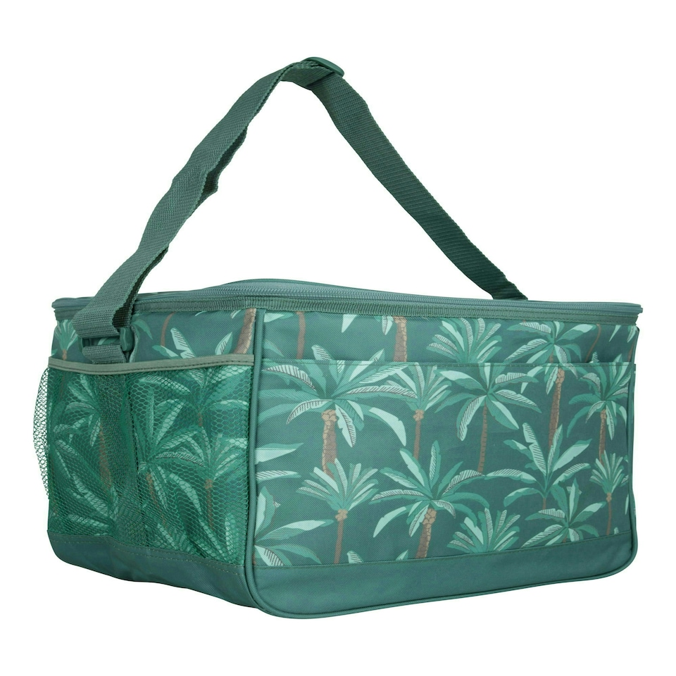 image 1 of Mountain Warehouse 25L Picnic Camping Coolbag Lightweight Durable Adjustable Bag Green | Dark Green