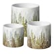 image 2 of Ceramic Indoor Forest Fir Tree Print Plant Pot - H12.5cm