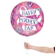 image 3 of Happy Mother's Day Layered Hearts Pink Orbz Foil Helium Balloon 38cm / 15 in | Pink