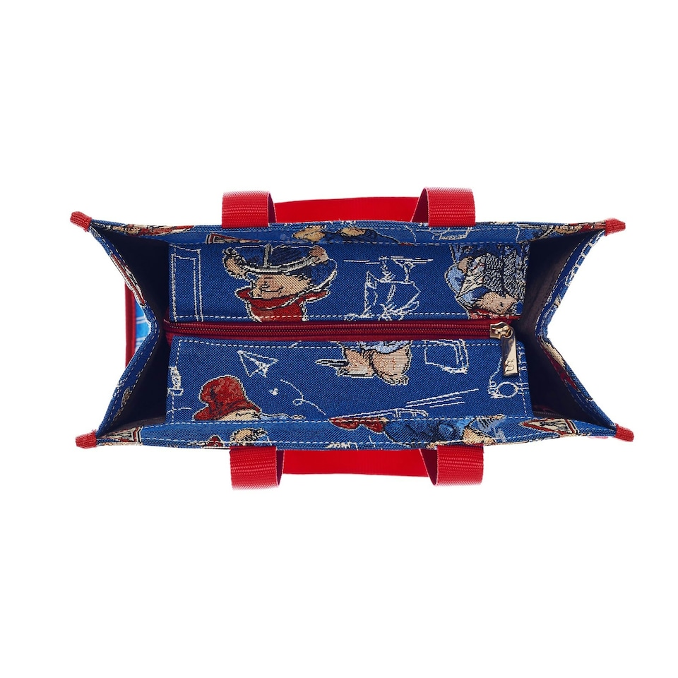 image 1 of Signare Tapestry Paddington Bear Shopper Bag | Blue