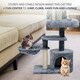 image 8 of Cat Tree Scratching Post Large Multilevel Climbing Tower Activity Centre, Grey