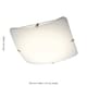 image 5 of Set of 2 Eden - Frosted Glass Flush LED Ceiling Lights