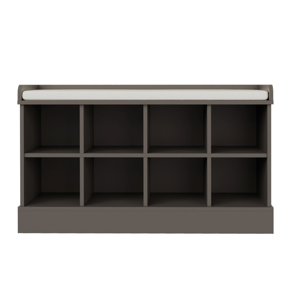 image 1 of Kempton Shoe Bench & Wall Rack | Grey | Grey