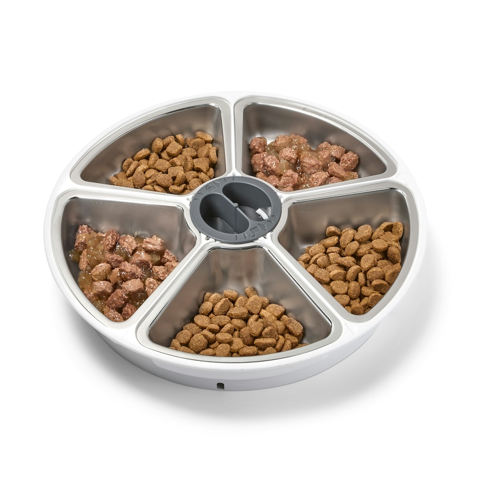 image 1 of Cat Mate Stainless Steel Bowl Inserts x 5 for C500 (Model 365) Five-meal Automatic Pet Feeders Silver