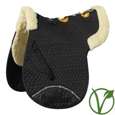 Rhinegold Luxe Fur Vented Numnah Brown | Colour: Brown/Brown
Size: Cob