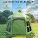 image 7 of Outsunny Pop Up Tent 3000mm Waterproof for 3-4 Person Green | Green | Green | 280 x 240 x 158 cm