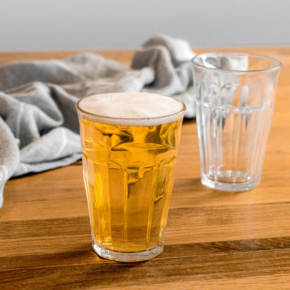 image 1 of Duralex Picardie Highball Cocktail Glasses - 500ml Glass Tumblers - Pack of 6 | Clear | Clear