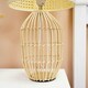 image 2 of ValueLights Natural Rattan Cylinder Table Lamp With Cream Woven Rattan Wicker Shade