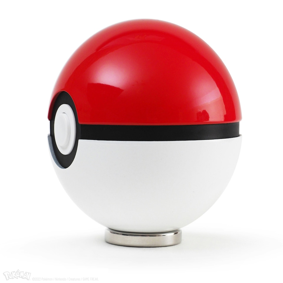 image 1 of Pokémon Die-Cast Poké Ball Replica Red