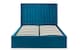 image 5 of Premium - Teal Scalloped Velvet Ottoman Bed - Double 4ft 6" (135cm)