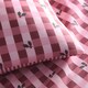 image 3 of Fusion Holly Gingham Duvet Cover Set Red