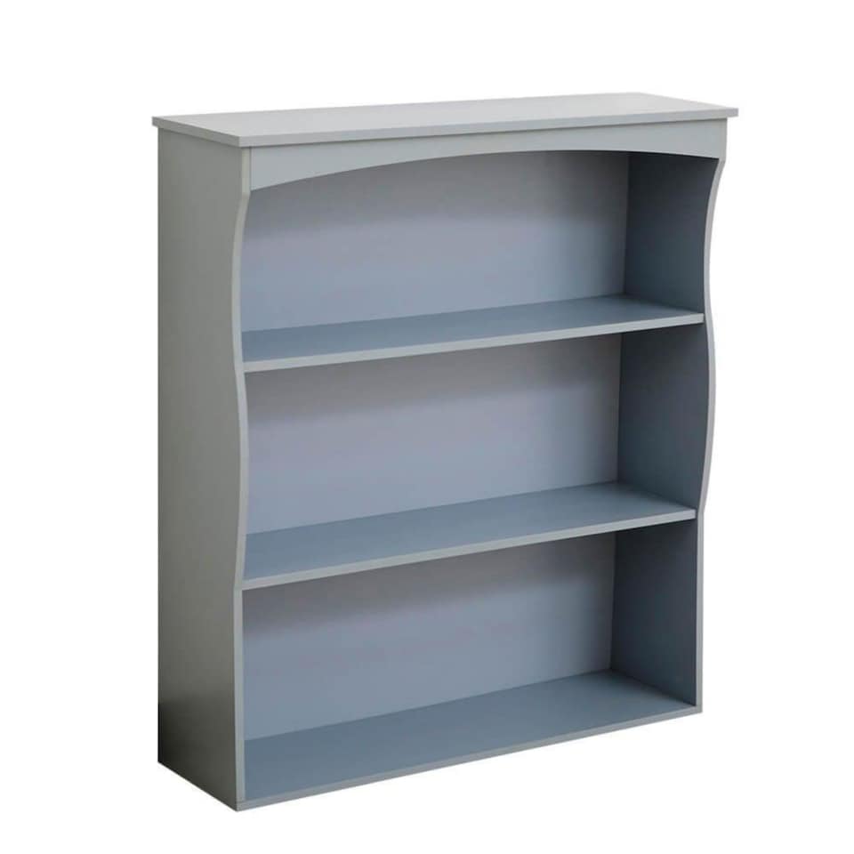 image 1 of Grey Wall Mounted Shelves Painted 3 Book Shelves Ideal for Kids Bedroom Kitchen | Grey