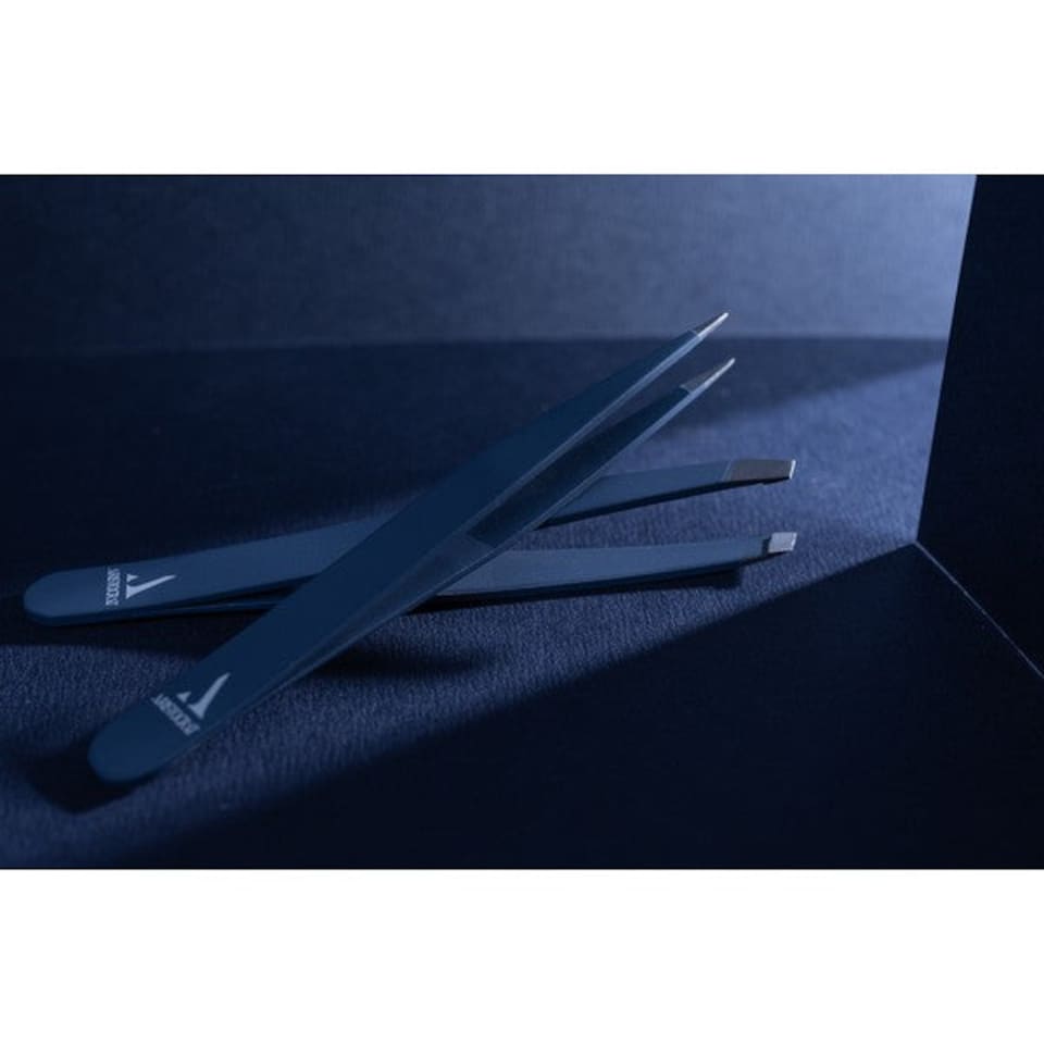 image 1 of Aristocrat Grooming Staples Set Stainless Steel Men's Grooming Kit | Blue