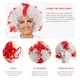 image 2 of England Supporters Curly Wig | Red | 12