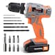 image 1 of Terratek 18V Cordless Power Drill and Screwdriver Set & Drill Bit with Battery | Grey | Grey | 190.00 | 1