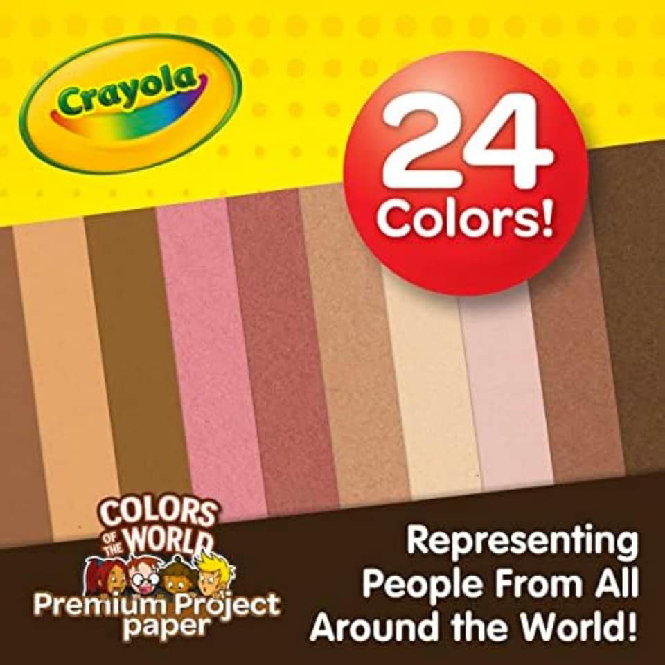 image 1 of Crayola Colors Of The World Construction Paper 48 Sheets