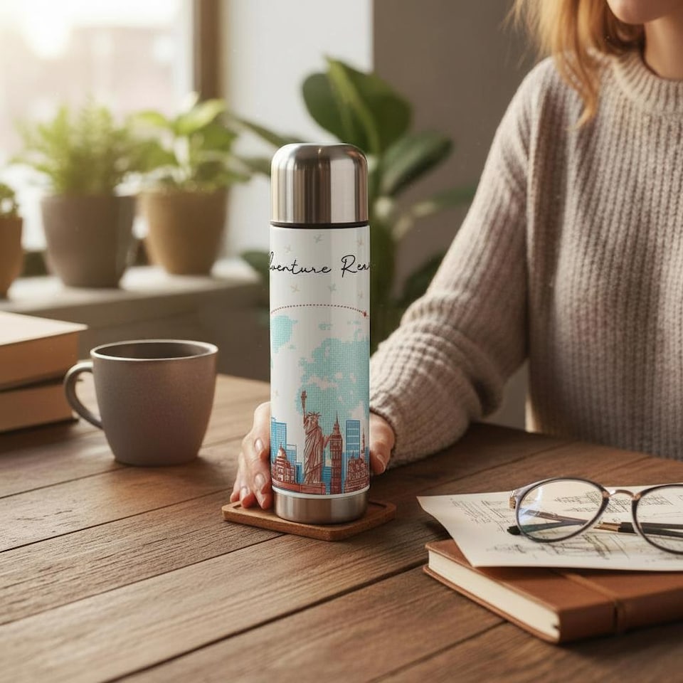 image 1 of Adventure Ready Large Reusable Thermal Flask