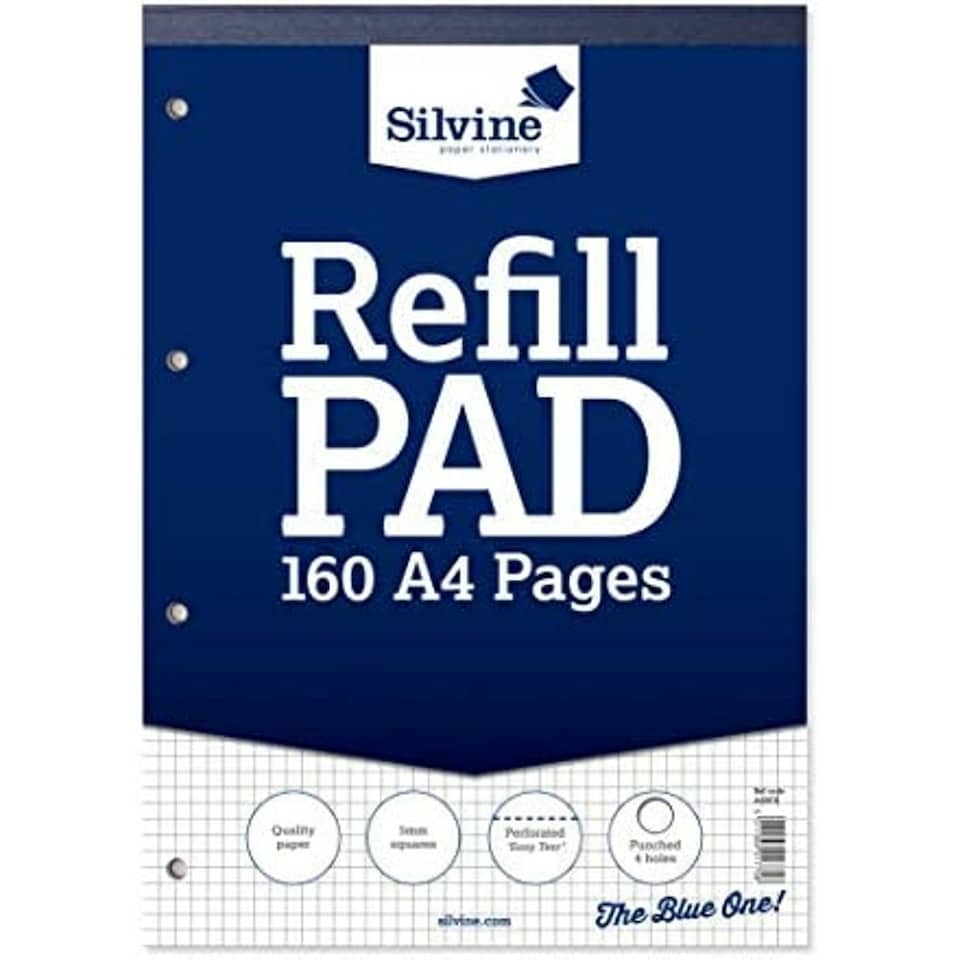 image 1 of 160 pages A4 Refill Pad (210 x 297mm)