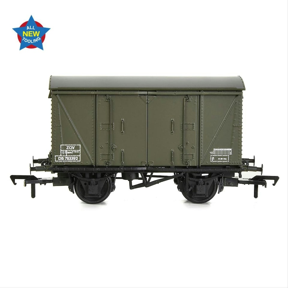 image 1 of Bachmann 12t Vanwide Ventilated Van BR Departmental Olive Green