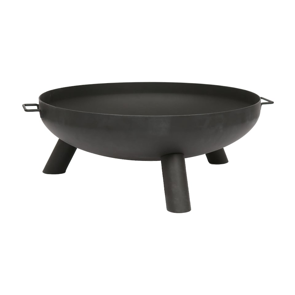 image 1 of Hammer & Tongs Round Iron Fire Pit - 99cm - Black