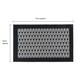 image 4 of JVL Allure Machine Washable Entrance Doormat and Runner Set - Black