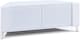 image 7 of MDA Designs CORVUS Corner-Friendly Gloss White Contemporary Cabinet with White Profiles White BeamThru Glass Doors Suitable for Flat Screen TVs up to 50" | White | 1