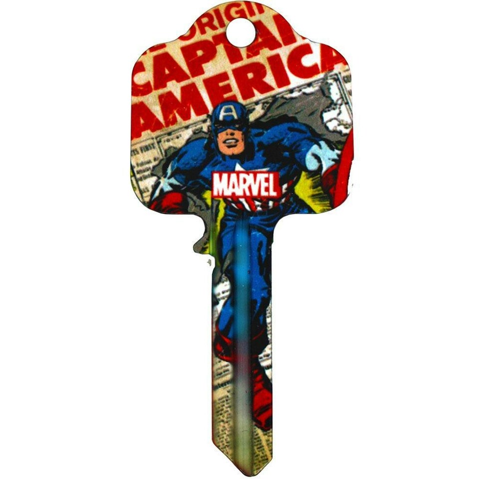 image 1 of Marvel Comics Captain America Door Key - Multicoloured - One Size