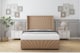 image 2 of Sloomy Rutherford Latte Dumfries Divan Bed Base No Drawers With 54 Inch Wingback Headboard & 12 Inch Matching Footboard | Brown | Latte | Single | 1