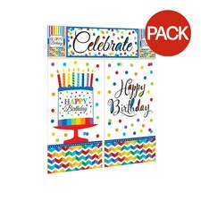 Amscan Happy Birthday Wall Decoration (Pack of 5) - Multicoloured - One Size