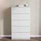 image 2 of Vida Designs Glinton 5 Drawer Chest of Drawers Bedroom Storage, 100% FSC, White